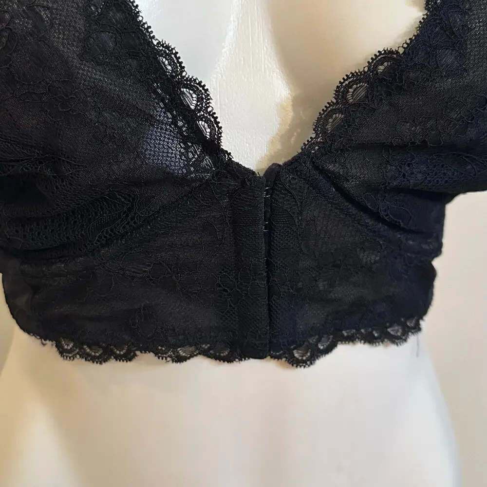 Gossard Black Lace Bustier sz 42D Gossard Superboost Plunge Bra - Picture 4 of 11
